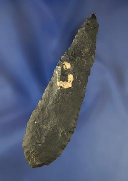 4 5/8" Beveled Knife made from Kanawha Flint found near the Ohio River in Ohio.