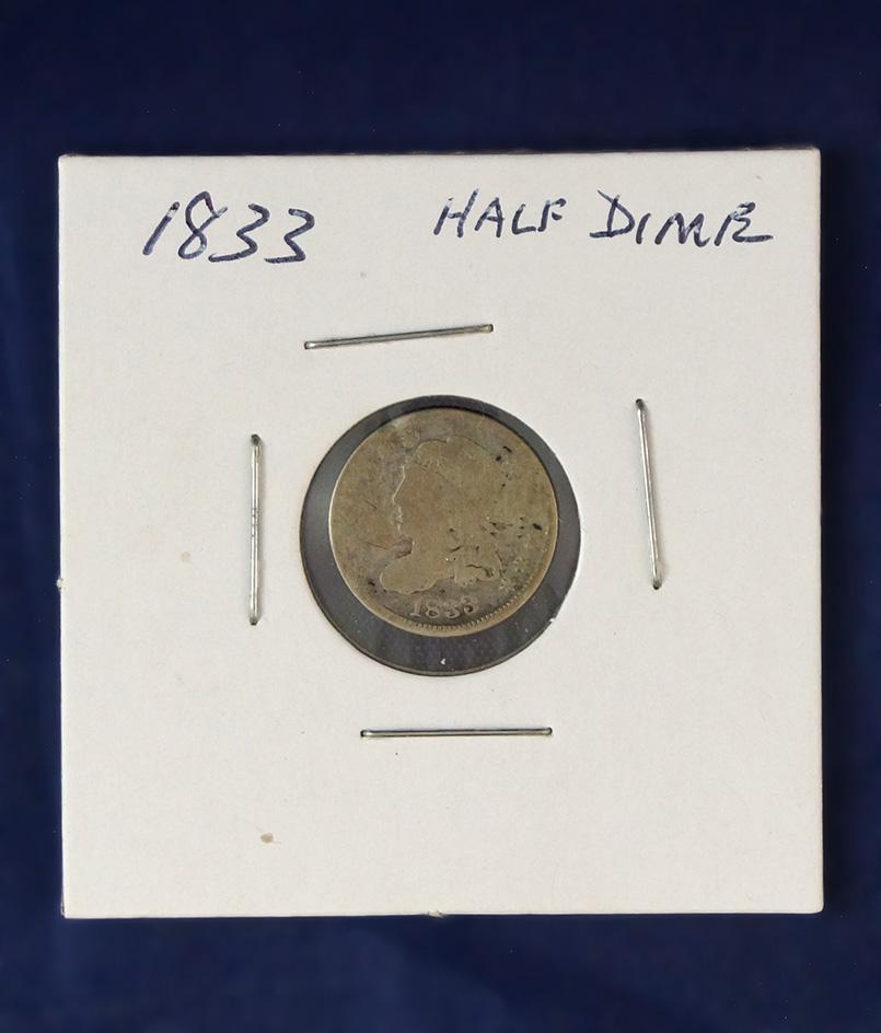 1833 Bust Half Dime AG