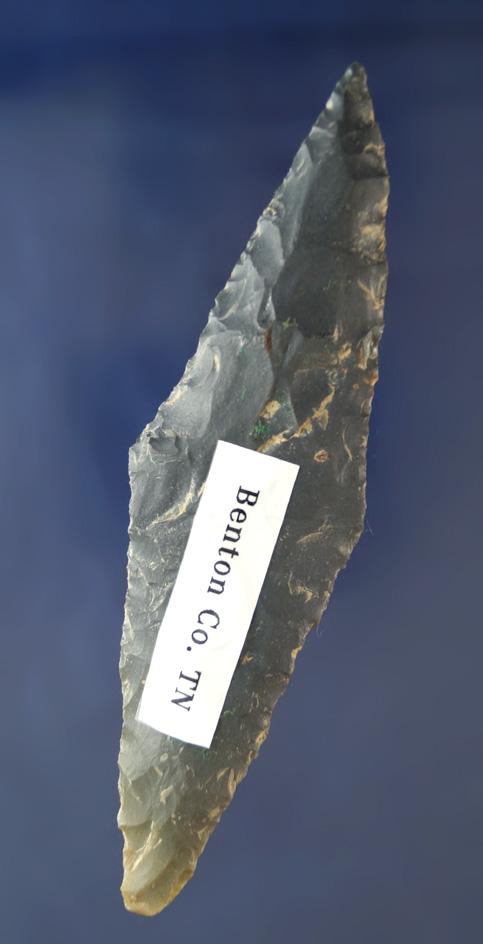 5 1/16" Bi-pointed Knife found in Benton Co., Tennessee.