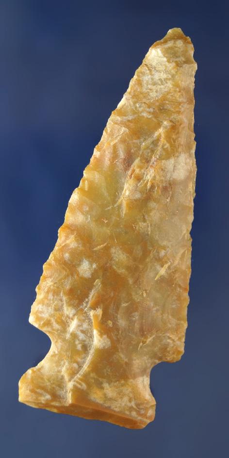 3 3/16" Archaic Cornernotch made from attractive material found in Kentucky.