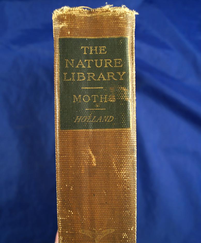 Hardbound book: "The Nature Library vol. 7 Moths" Doubleday, Page & Company 1905.