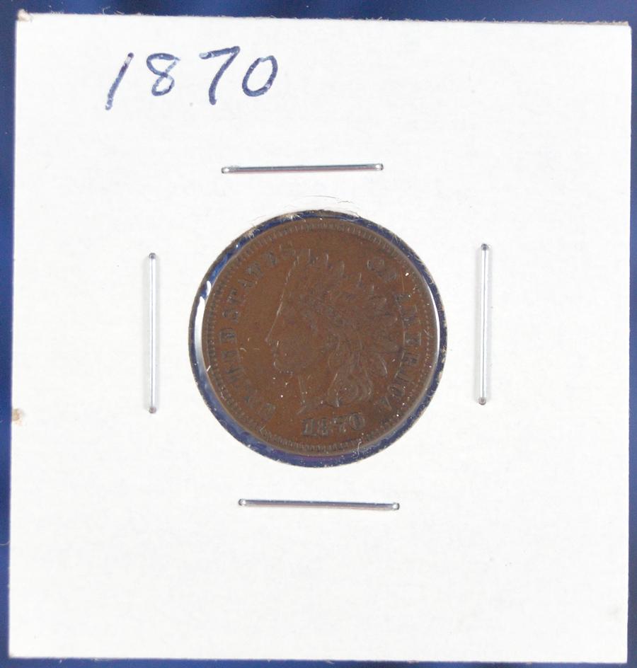 1870 Indian Cent VF