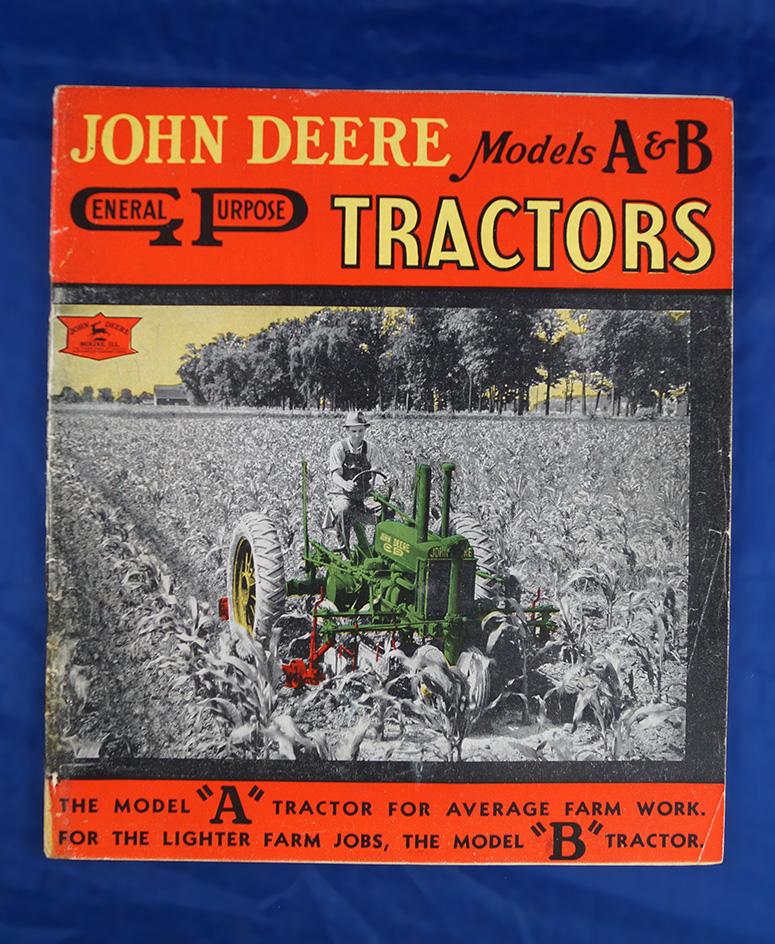 John Deere Tractors catalog, Models A & B, some color