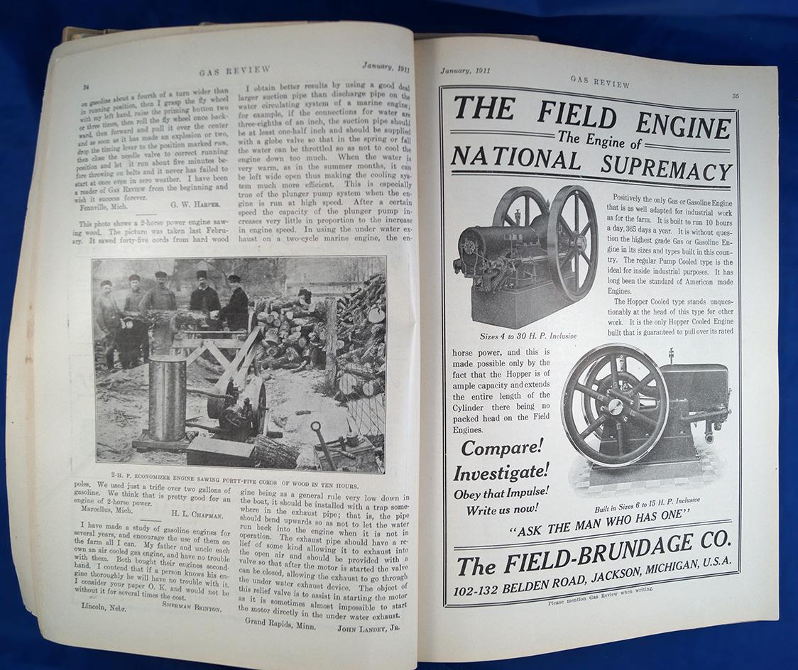 Set of 8, Gas Review, Vol. 4, Jan, March, May, July, Sept, Oct, Nov, Dec 1911