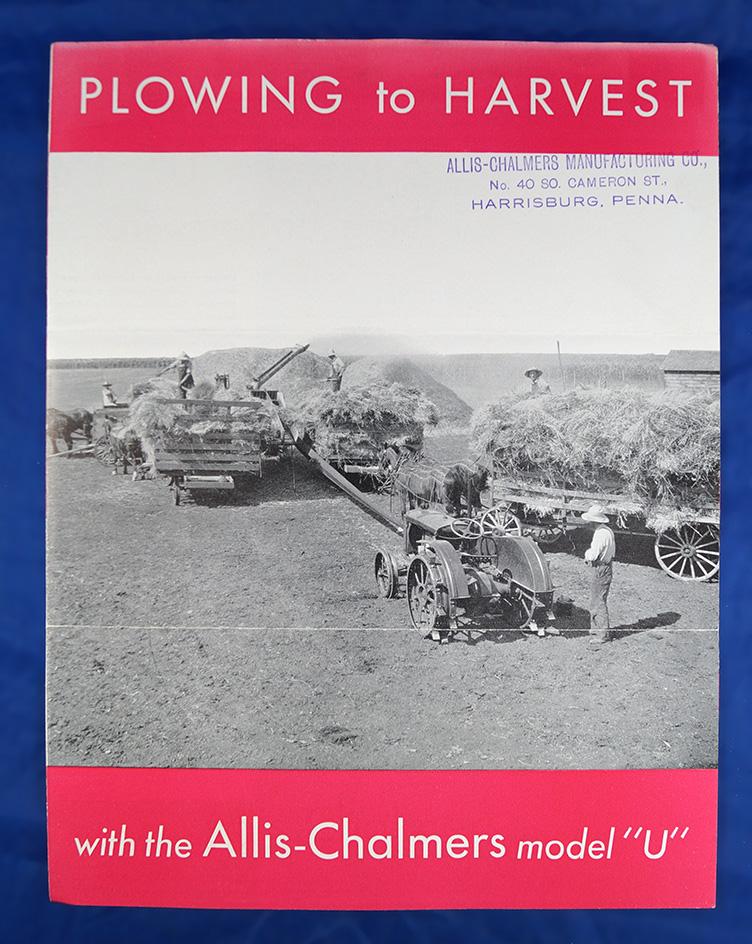 Allis-Chalmers Model "U" tractor brochure, 1932, some color