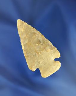2 5/16" Flint Ridge Flint Dovetail found in Wayne Co., Ohio. Ex. Jeff Doren Collection.