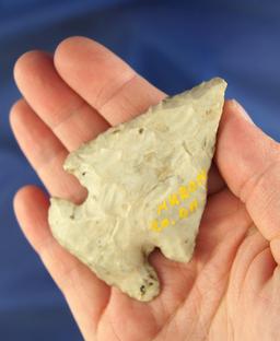 2 3/4" Archaic Thebes E-Notch Bevel found in Huron Co.,  Ohio.