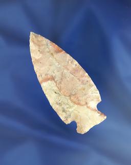 2 13/16" Tablerock Point made from nicely colored Flint Ridge Flint found in Ohio. Ex. Hovan.