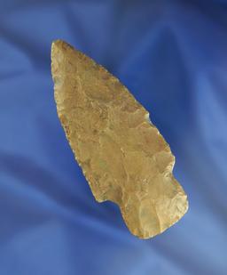 3 7/16" well flaked and heavily patinated Adena found in Ohio. Ex. Jeff Doren Collection.