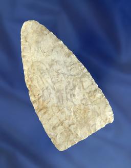 4 1/8" Galena Chert Cobbs Blade found in Henry Co.,  Illinois. Comes with a Bennett COA