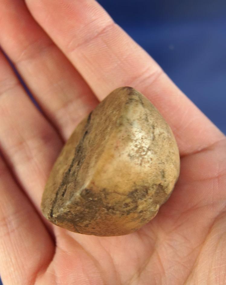 1 1/2" nicely patinated Quartz Cone found in southern Ohio.