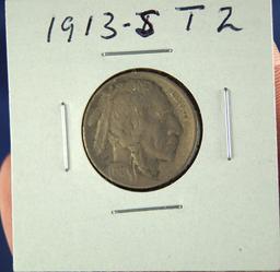 1913-S Type II Buffalo Nickel VF