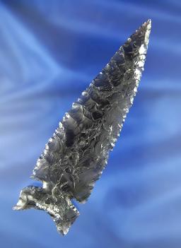 Exceptional and large! 4 7/8" Northern Sidenotch made from highly translucent Obsidian