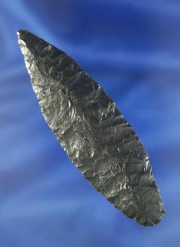 3 5/8" Obsidian Cascade with exceptional flaking- Lake County Oregon. - Stermer COA.