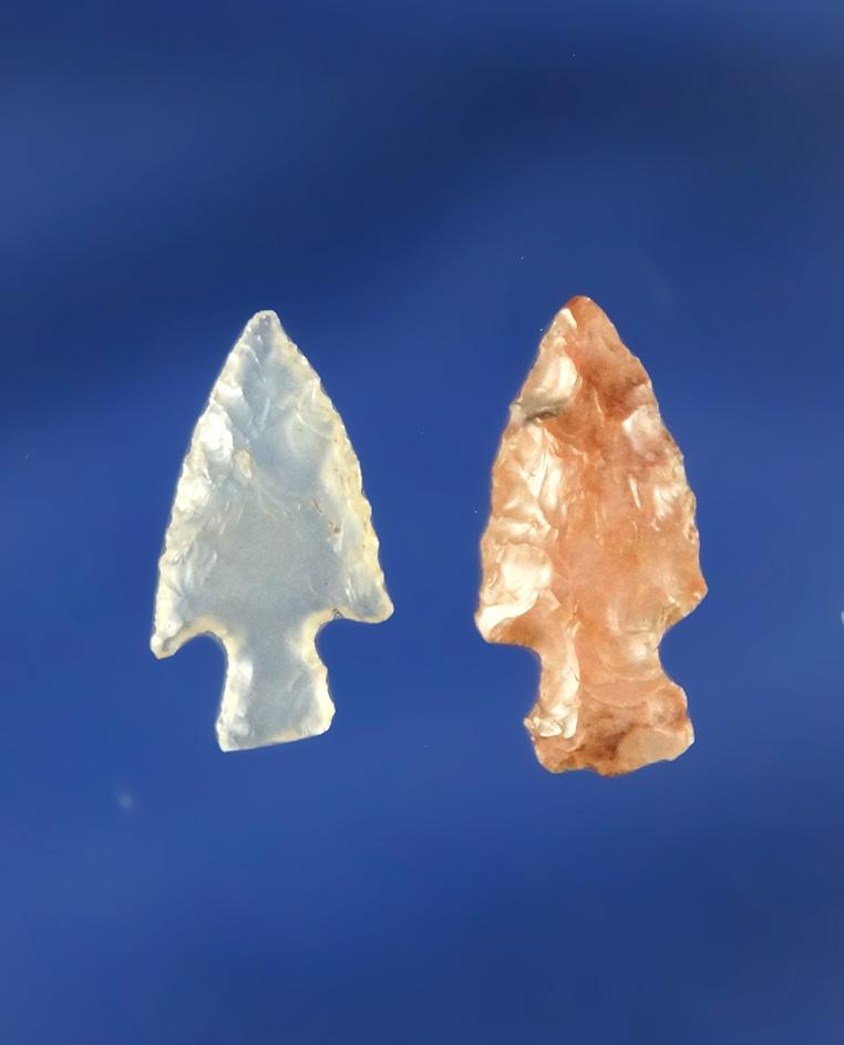 Pair of Columbia River Gempoints,  found by Doc Powers near Wishram