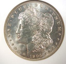 1904-O Morgan Silver Dollar Certified MS 62 by NGC