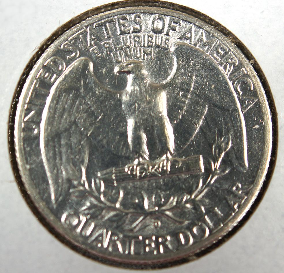 1936-D Washington Silver Quarter AU Details