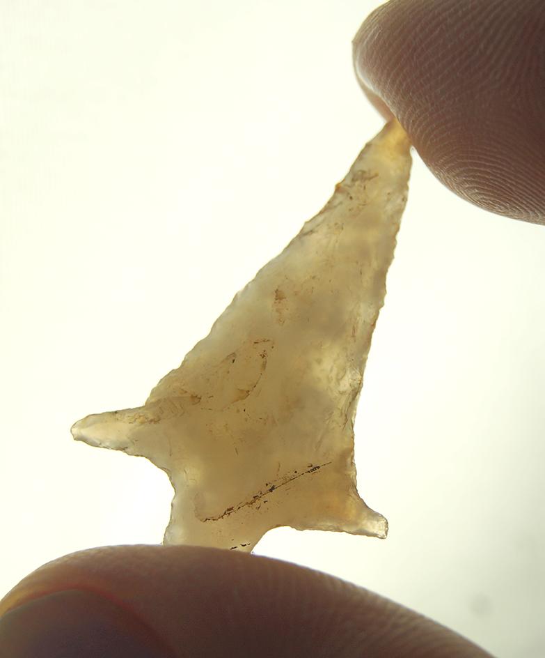 1 1/4" Rabbit Island with uniquely styled ears made from semi translucent agate.  Columbia River.