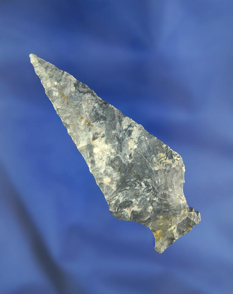 2 15/16" Coshocton Flint Ashtabula found in Summit Co., Ohio. Ex. Dick Prexta collection.