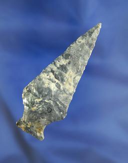 2 15/16" Coshocton Flint Ashtabula found in Summit Co., Ohio. Ex. Dick Prexta collection.