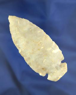 Rare! 3 3/8" Hip-Roof style Dovetail made from Flint Ridge Chalcedony found in Warren Co., Ohio. Ex.