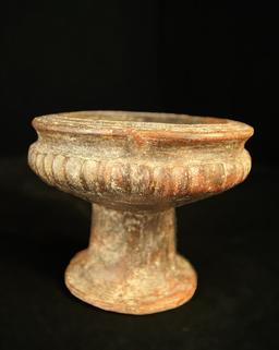 3 3/4" Tall Tairona Culture Pedastal Cup   Colombia circa 1000-1400 AD. Schmitt COA.