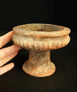 3 3/4" Tall Tairona Culture Pedastal Cup   Colombia circa 1000-1400 AD. Schmitt COA.