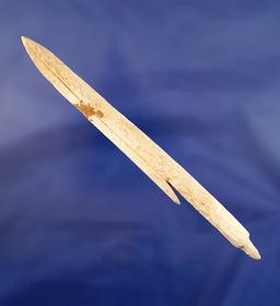 5 7/8" socketed bone harpoon tip found in Alaska. Ex. Favell museum.