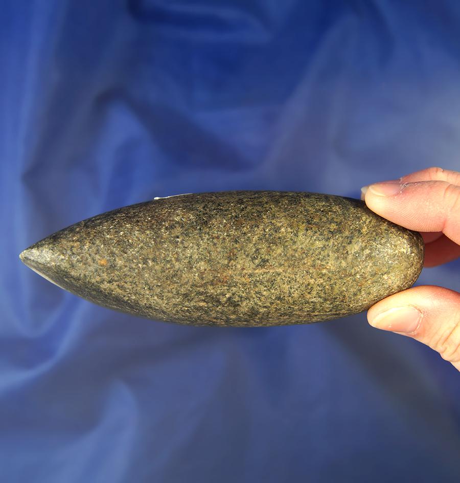 4 1/2" long Hardstone Celt - use polish to bit area in very good condition. Pickaway Co.,  Ohio.