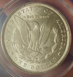 1889 Morgan Silver Dollar Certified MS 63 by ANACS
