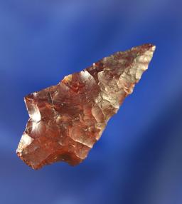 1 9/16" Gatecliff made from deep red colored Jasper found by Dewey Schmid