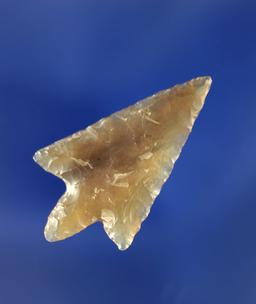 1 1/8" Rabbit Island made from highly translucent agate with exceptional flaking. Found by Dewey Sch