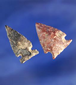 Nice pair of arrowheads found near the Columbia River, Washington - both in good condition.