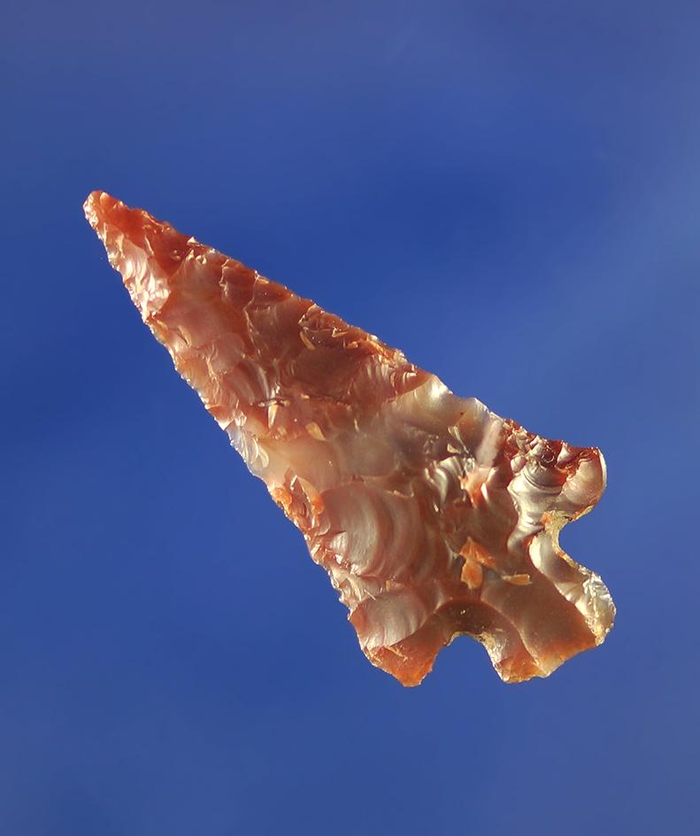 1 5/16" clear and red translucent agate Columbia Plateau.    Columbia River.