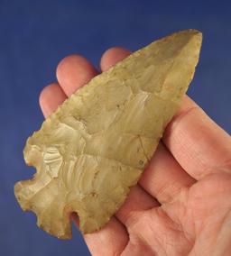 3 11/16" Notched Base Dovetail - Carter Cave Flint found in Adams Co.,  Ohio. Bennett COA.