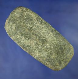 4" Flat Stone Celt with a nicely polished bit, found in Ohio.