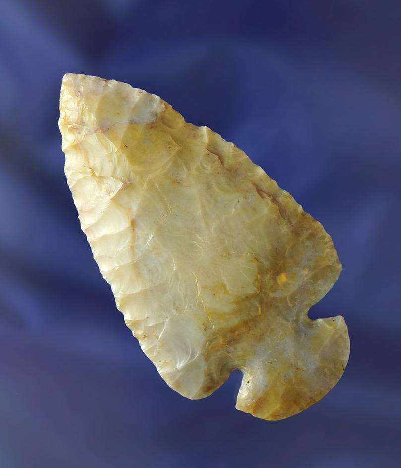 2 7/8" Flint Ridge Flint Dovetail found in Pickaway Co., Ohio in excellent condition.