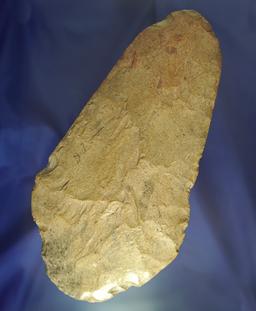 Very large 9 3/4" Millcreek chert Spade found in the Illinois/Indiana area. Perino COA.