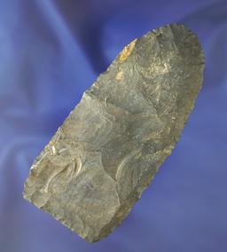 4 1/8" Coshocton Flint Archaic Blade that is very nicely beveled on both sides found in Ohio.