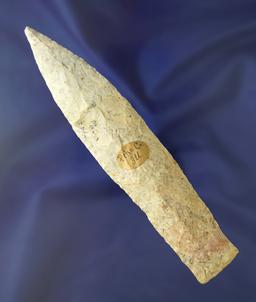 Large! 5 3/4" Sedalia found in Pike Co.,  Illinois made from Burlington chert. Jerry Dickey COA.