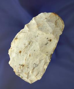 3 7/8" heavy Flint Blade found in Quincy Illinois.