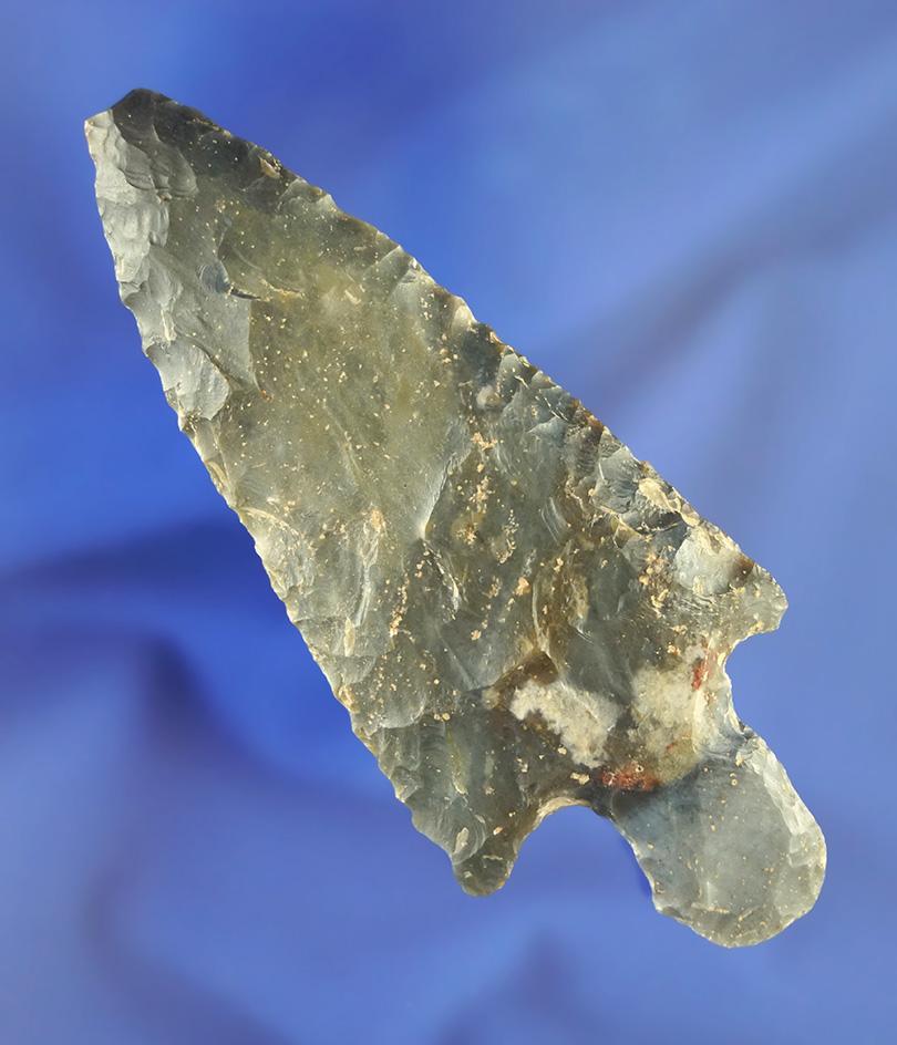 4 3/16" Adena Knife made from beautiful Sonora Flint found in southern Ohio.