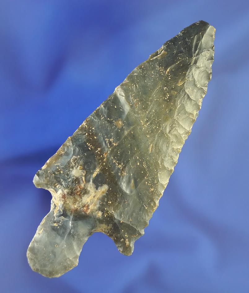 4 3/16" Adena Knife made from beautiful Sonora Flint found in southern Ohio.