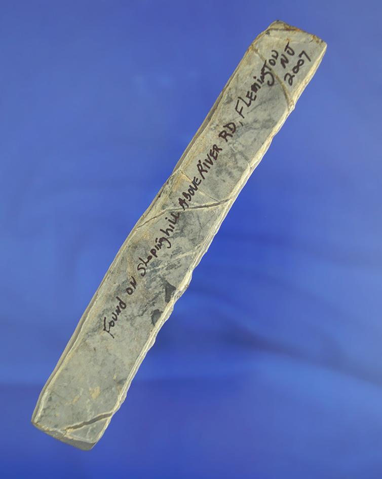 5 1/2" Bar Atlatl weight found in Flemington, New Jersey in 2007. Comes with a Bennett COA.