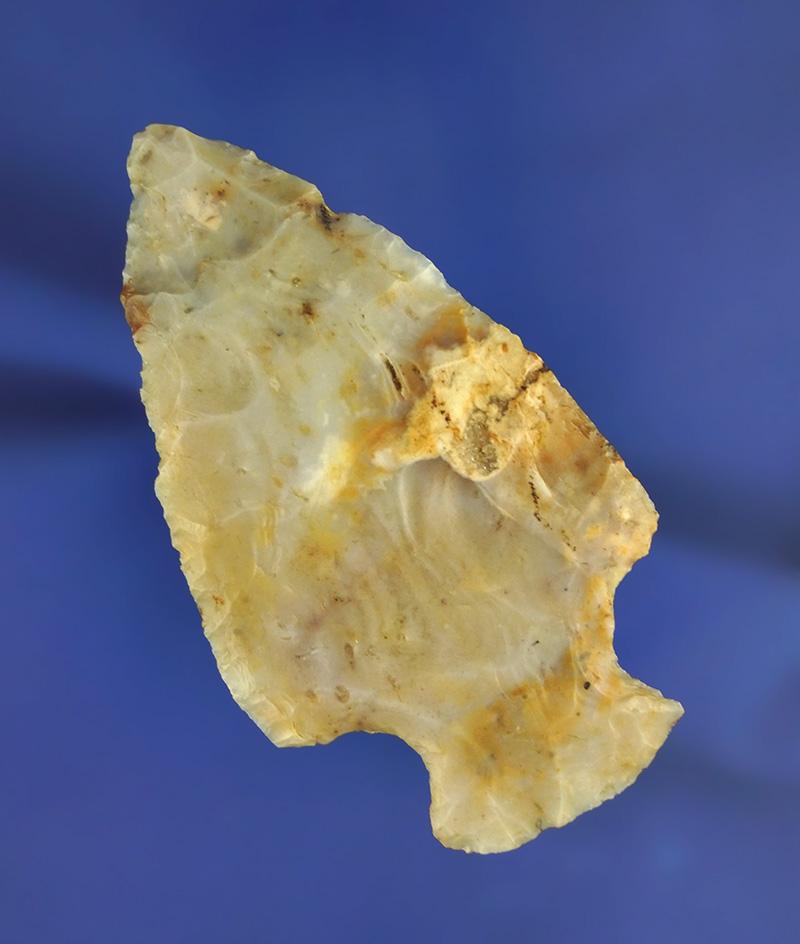 3 1/8" Hopewell made from Flint Ridge Flint found in Muskingum Co.,  Ohio. Bennett COA.