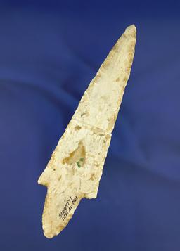 Large! 6 1/16" Adena found in Illinois that is broken and glued at the mid section. Dickey COA.
