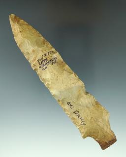 5 1/2" heavily patinated Etley Knife found in Cape Girardeau Missouri. Ex. Jerry Dickey.