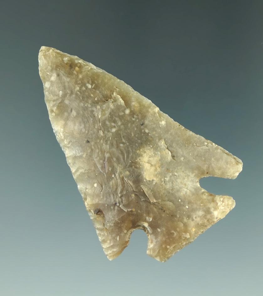 Museum Deaccession! 2 1/4" Marcos point made from nice quality semi translucent Flint TX