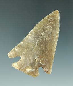 Museum Deaccession! 2 1/4" Marcos point made from nice quality semi translucent Flint TX