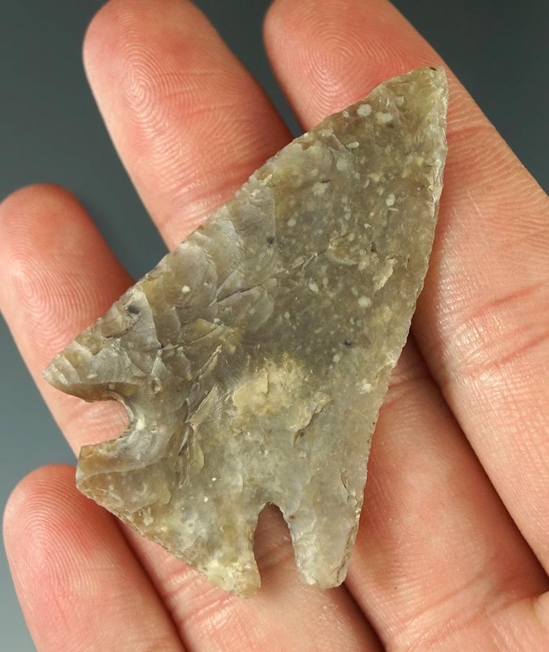 Museum Deaccession! 2 1/4" Marcos point made from nice quality semi translucent Flint TX